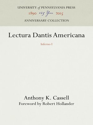 cover image of Lectura Dantis Americana